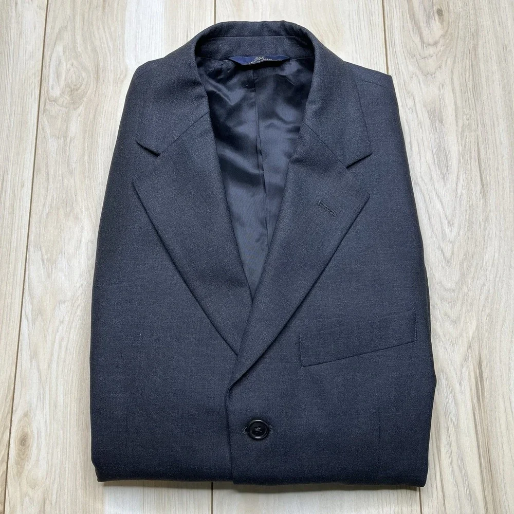 Brooks Brothers 346 Stretch Wool 2 Piece Suit Navy Blue Size 38R W:34x31 - Picture 12 of 16